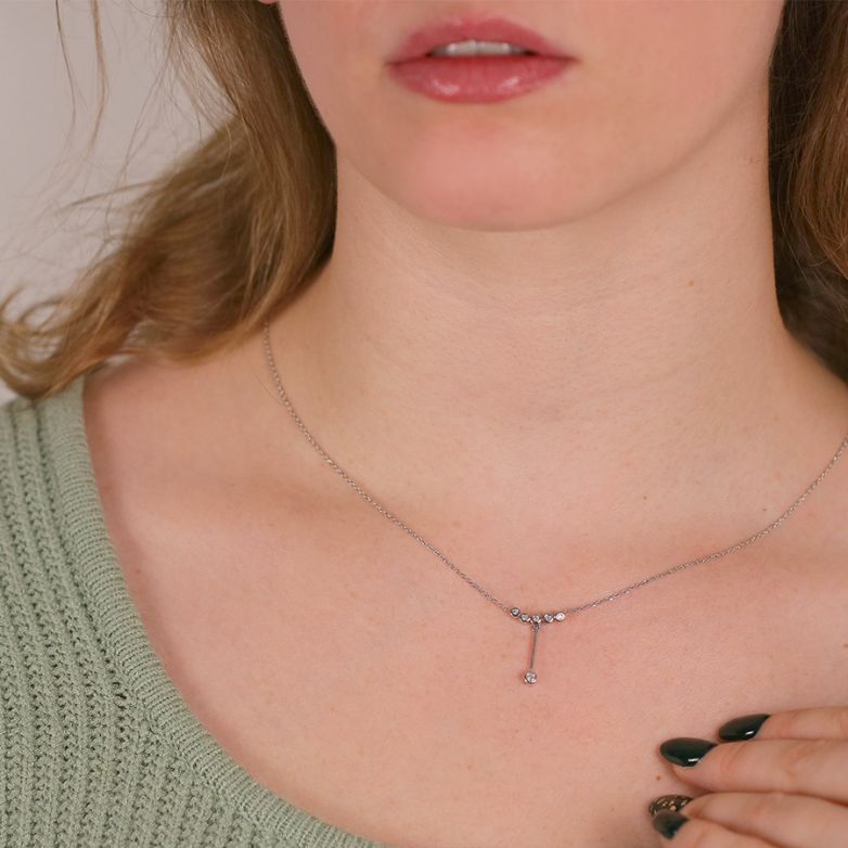 Necklace diamonds 0.10...