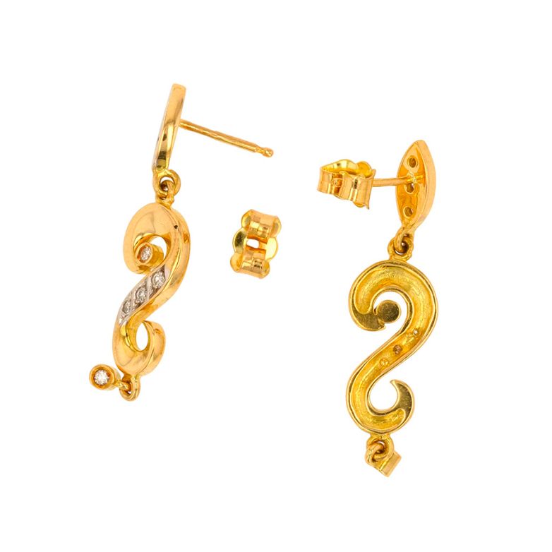 Earrings diamonds 0.24...