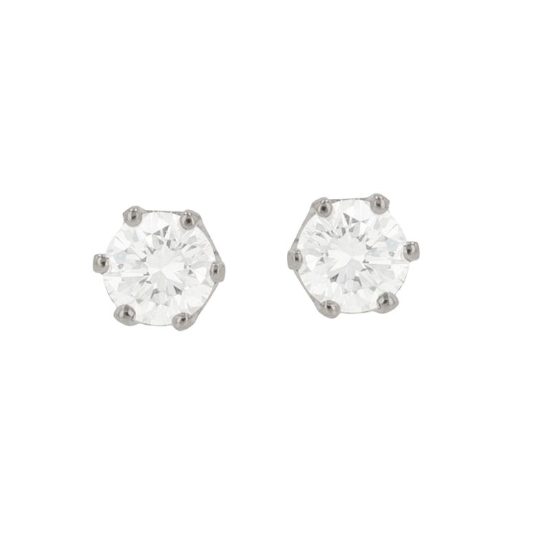 Earrings diamonds 0.76...