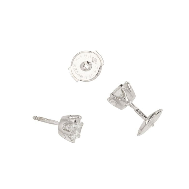 Earrings diamonds 0.76...