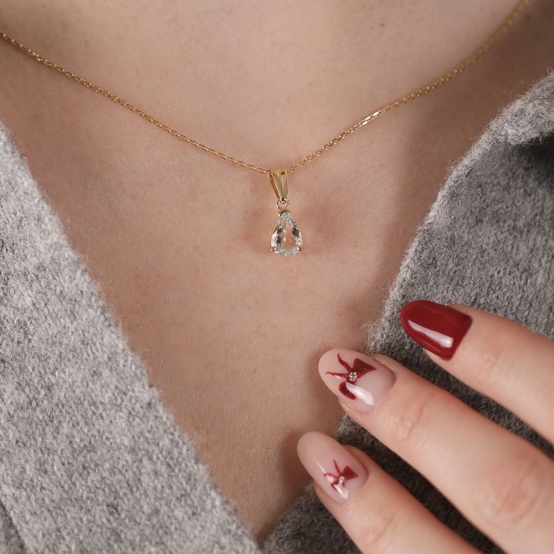 Pendant aquamarine 0.86...