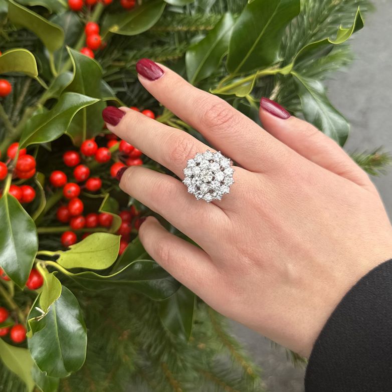 Vintage ring diamonds 4.97...