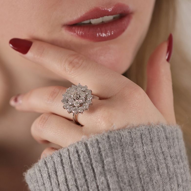 Vintage ring diamonds 4.97...