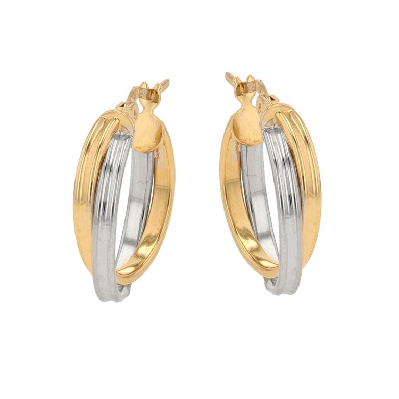 2 gold creole earrings 3.30g