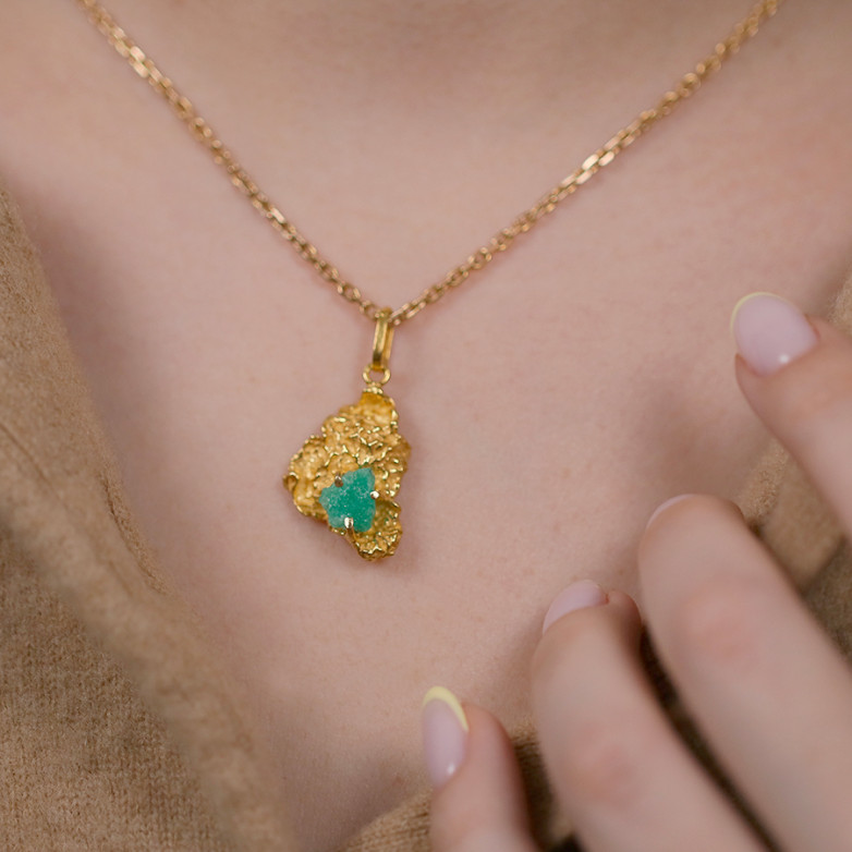 Vintage emerald nugget...