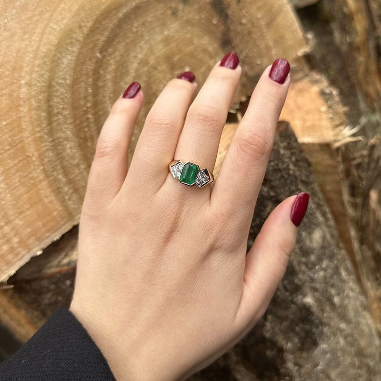 Bague émeraude 1.53 carat...