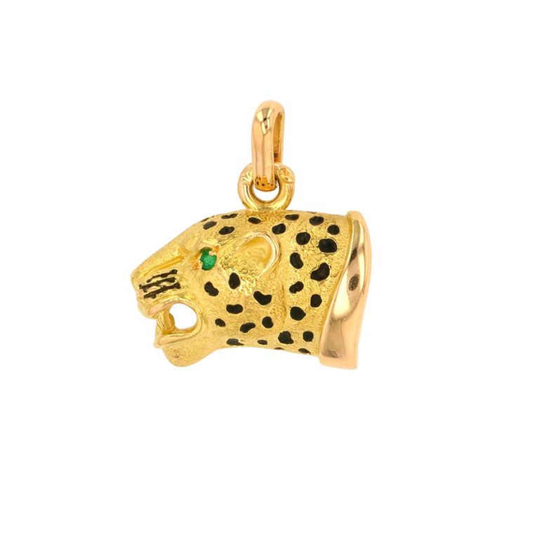 Emerald panther pendant...