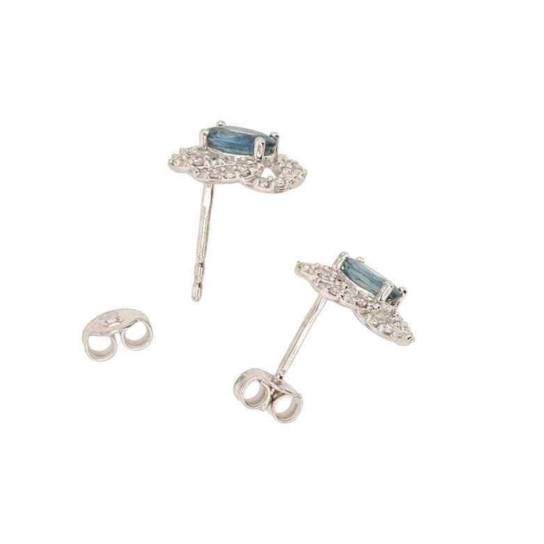 Earrings sapphires 1.18...