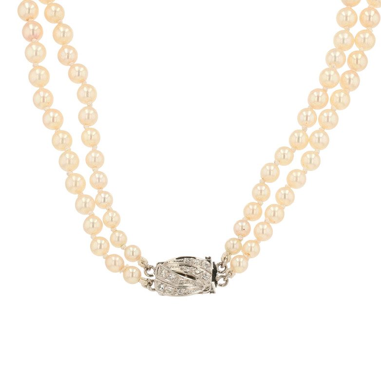 Vintage double strand pearl...