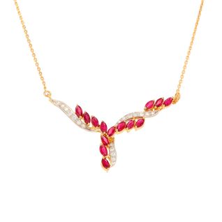 Necklace ruby 1.26 carat...