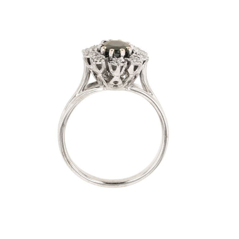 Vintage daisy ring sapphire...