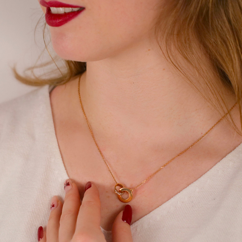 Collier diamants 0.18 carat...