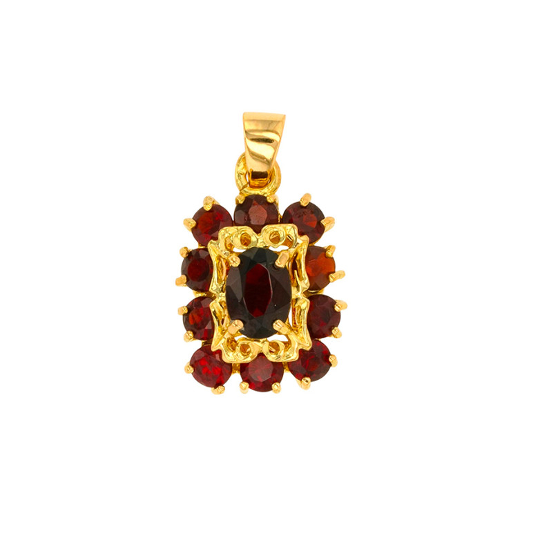 Vintage garnet pendant 2.51...