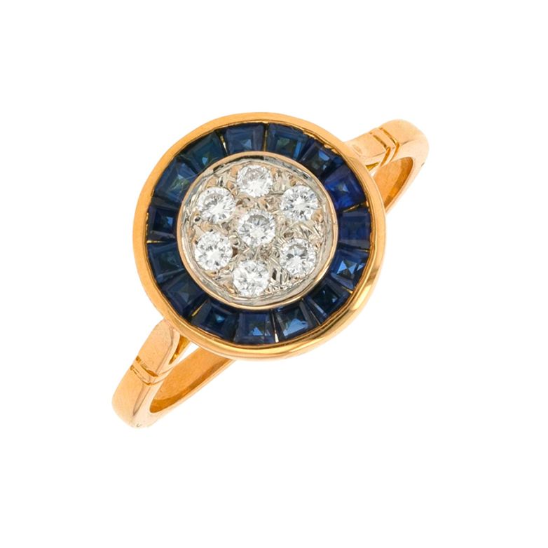 Vintage ring sapphires 0.75...