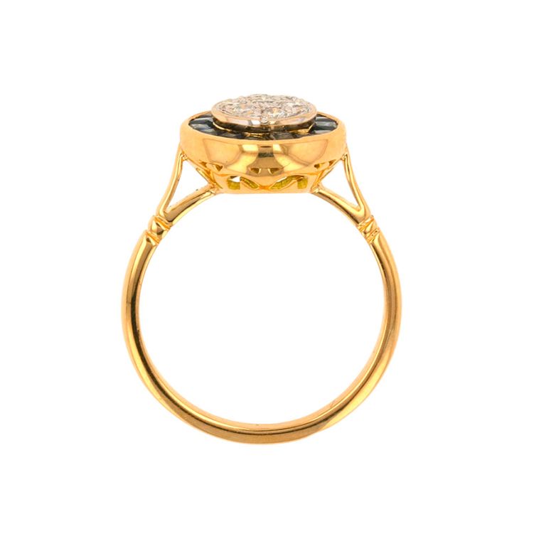 Vintage ring sapphires 0.75...