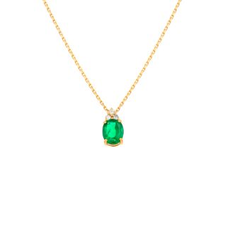 1.62 carat emerald necklace...