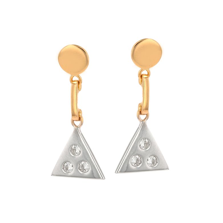 Earrings diamonds 0.42...