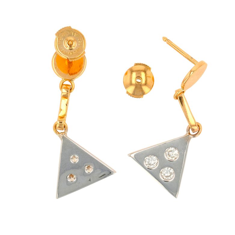 Earrings diamonds 0.42...