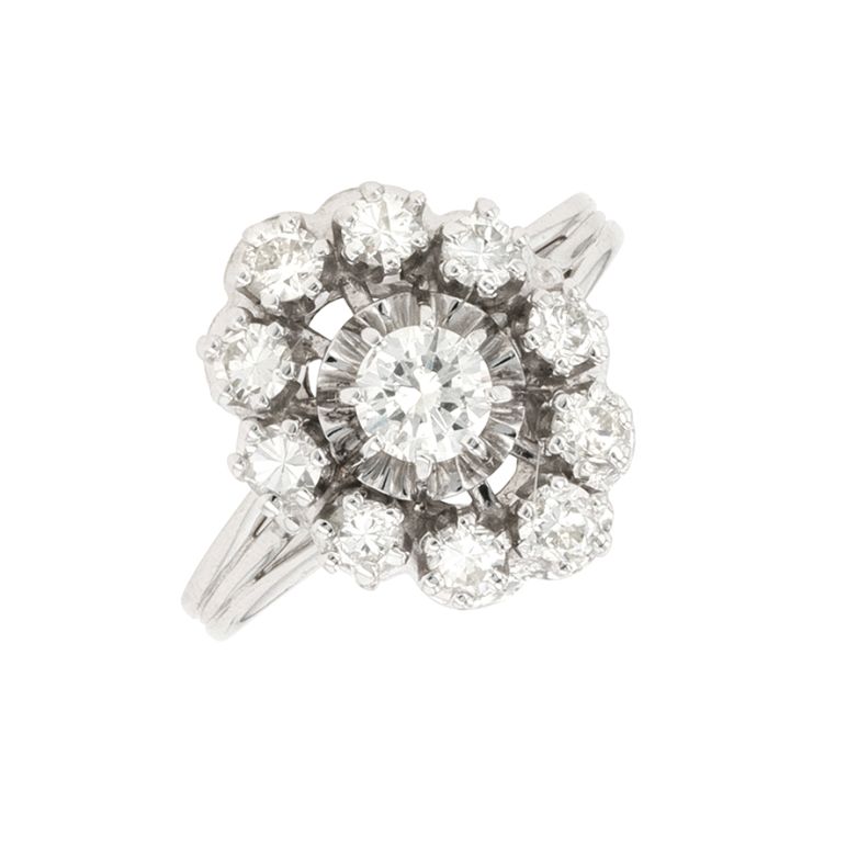 Vintage ring diamonds 1.05...