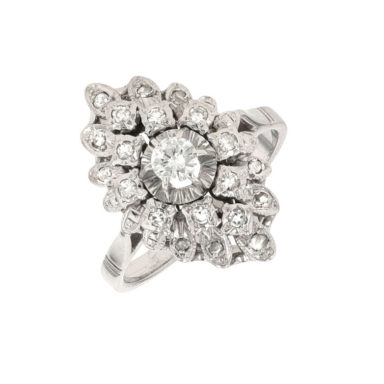 Vintage ring diamonds 0.26...