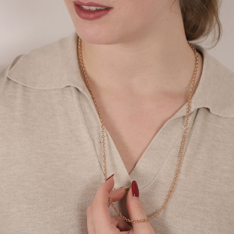 Rose gold forçat chain 24.86g