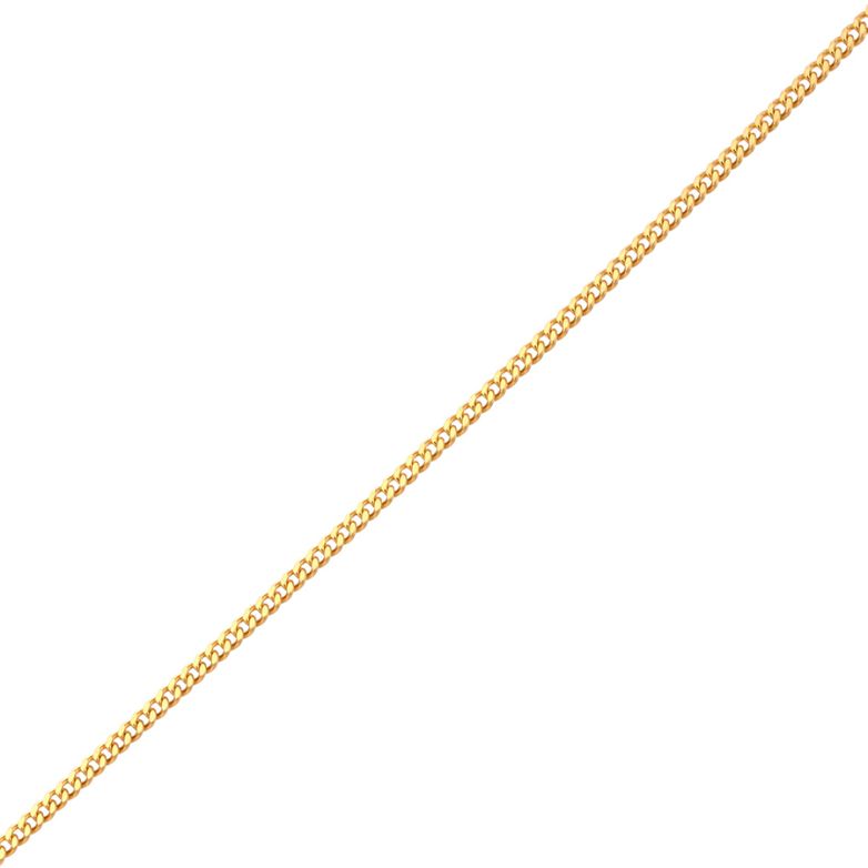2.45g yellow gold curb chain
