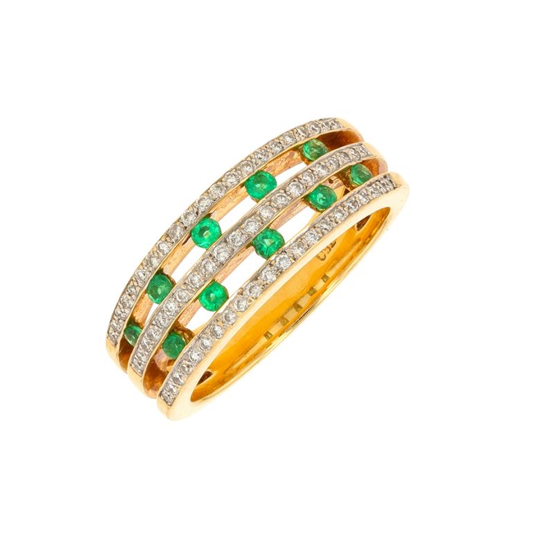 Ring emeralds 0.43 carat...