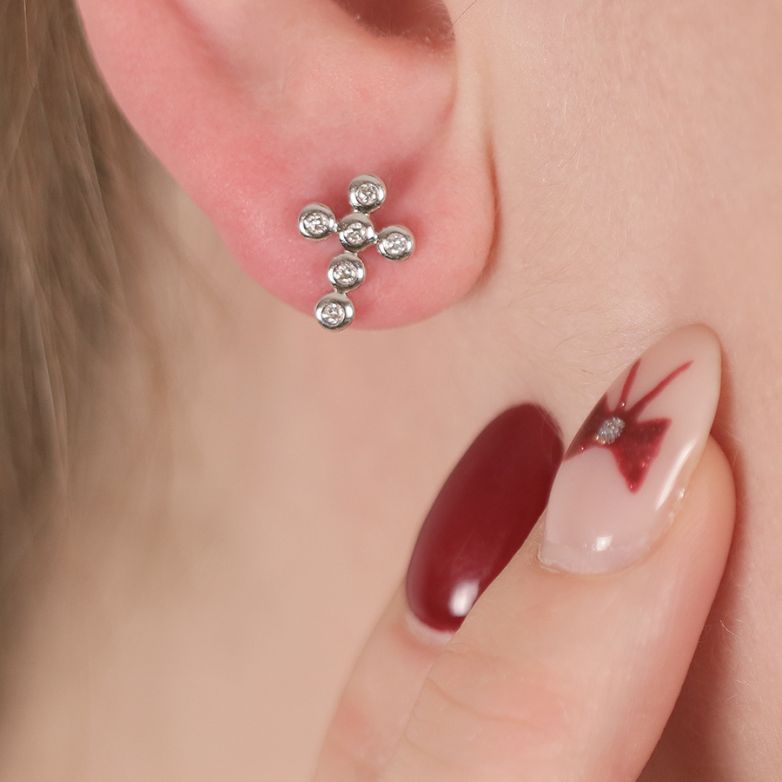 Earrings diamonds 0.12...