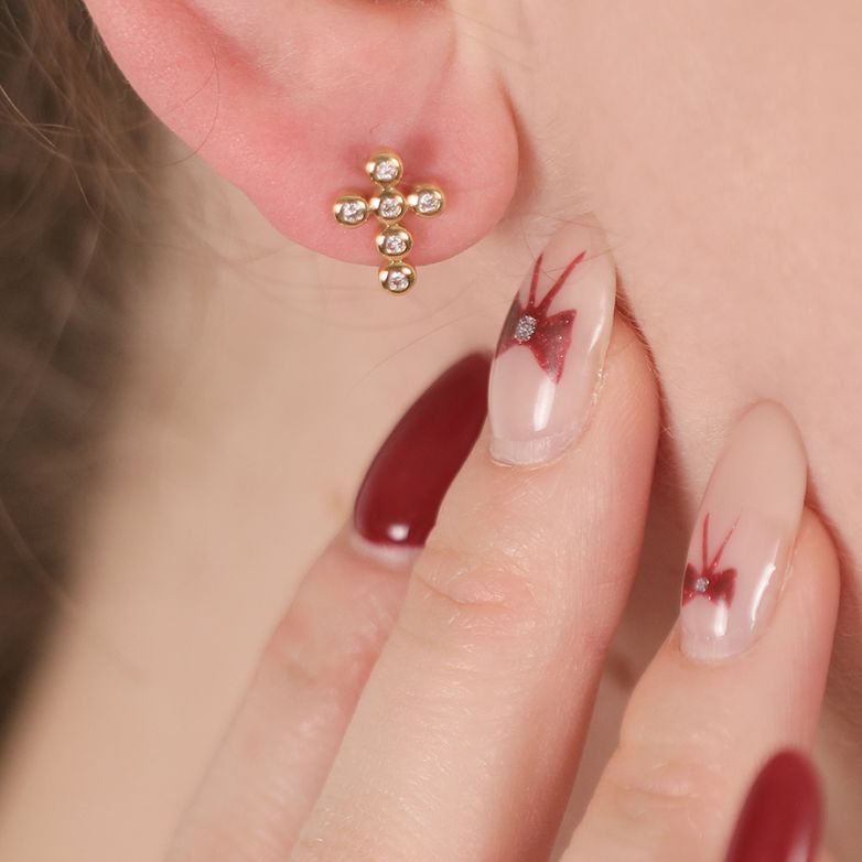 Earrings diamonds 0.12...