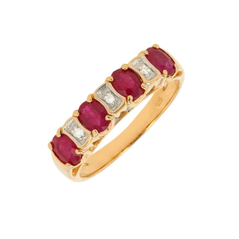 Ring ruby 0.96 carat and...