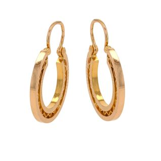 Boucles d'oreilles or jaune...