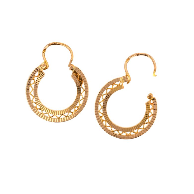 Boucles d'oreilles or jaune...