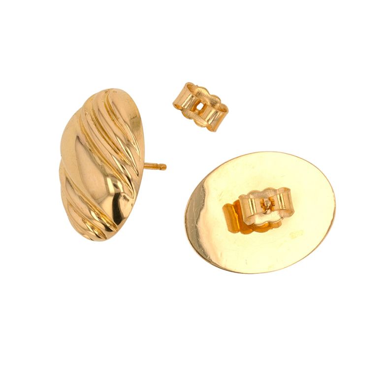 Boucles d'oreilles or jaune...