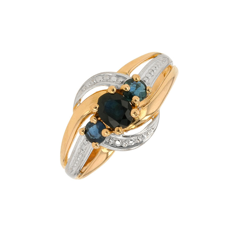 Ring sapphires 0.52 carat 2...