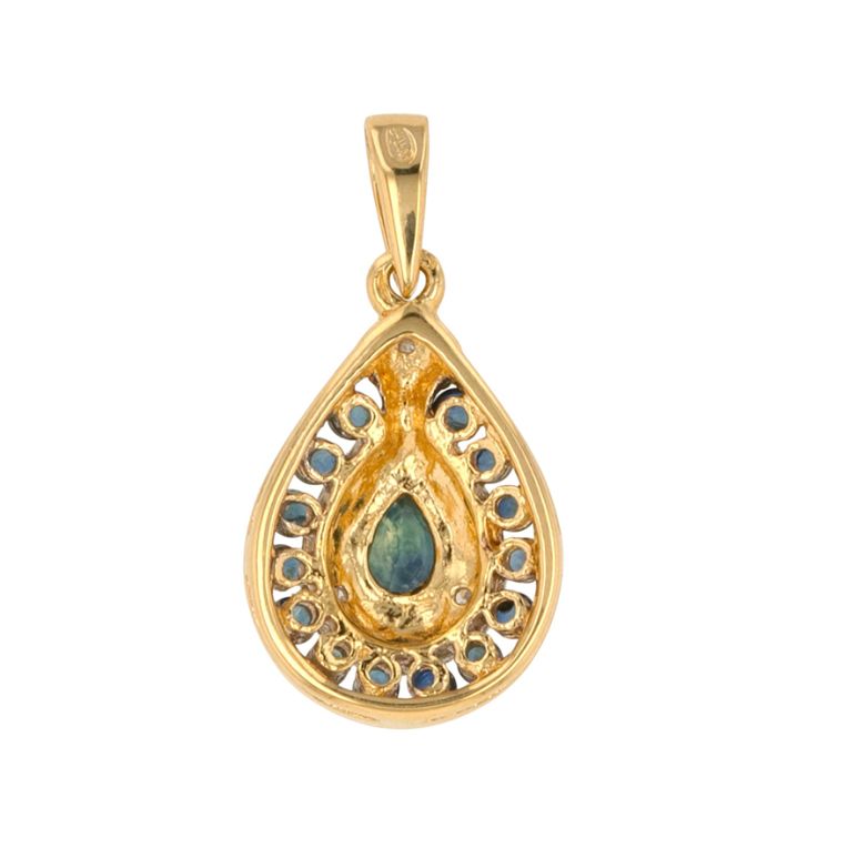 0.32 carat sapphire and...