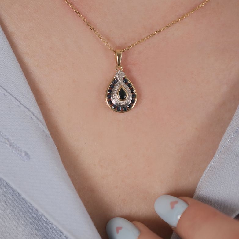 0.32 carat sapphire and...