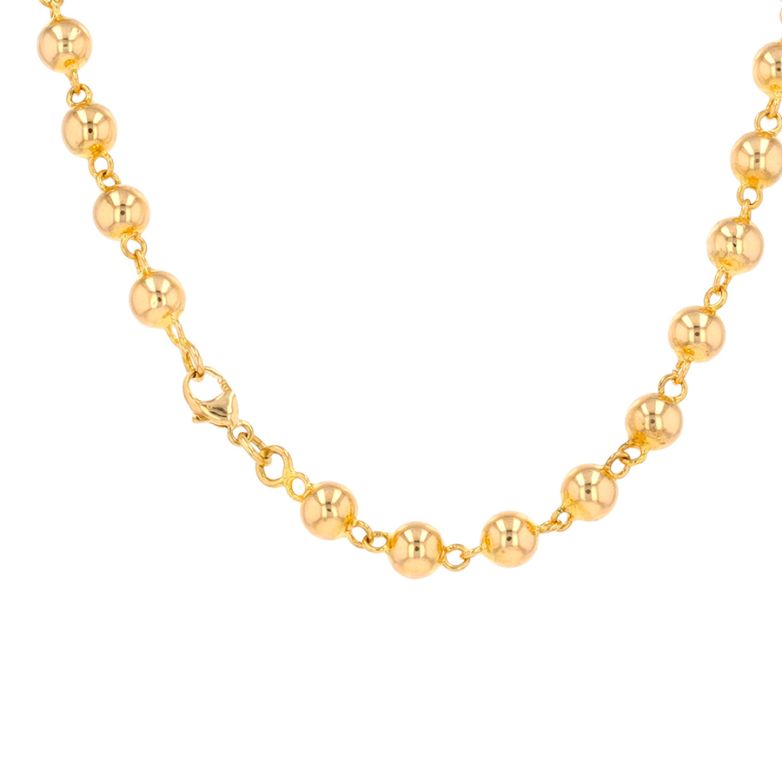 Yellow gold ball chain...