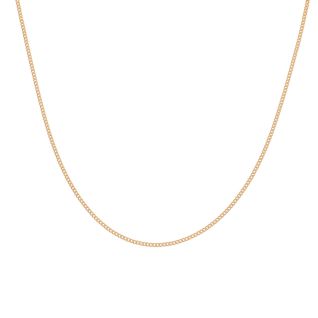 2.45g yellow gold curb chain