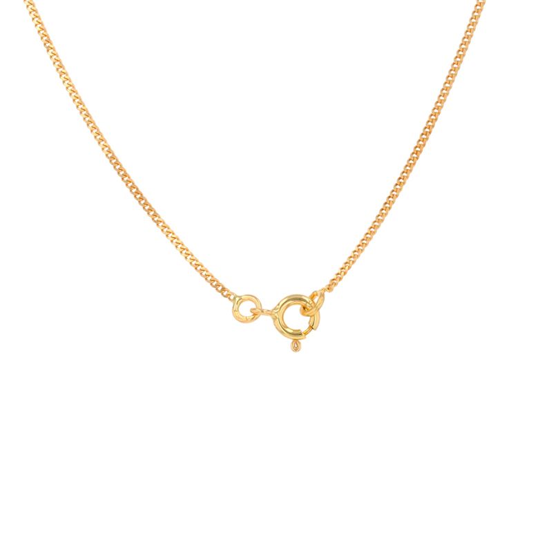 2.50g yellow gold curb chain