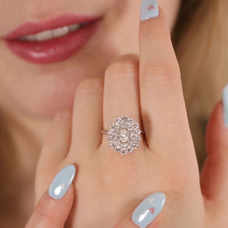 Daisy ring diamonds 2.10...