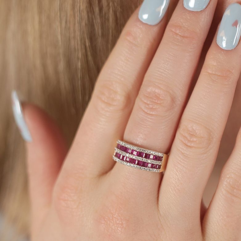 Ring ruby 1.44 carat and...