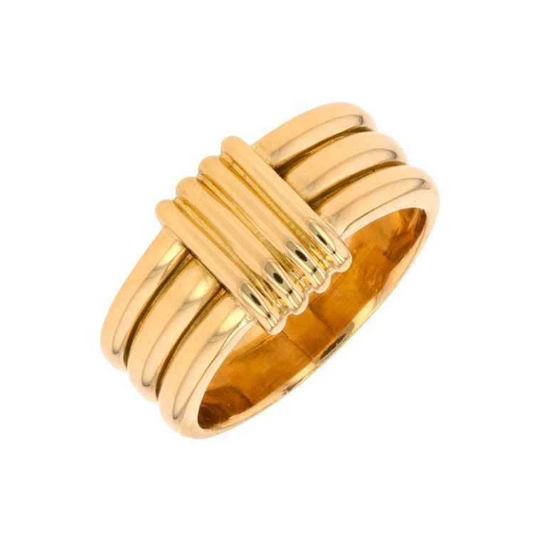 Yellow gold ring 9.83g