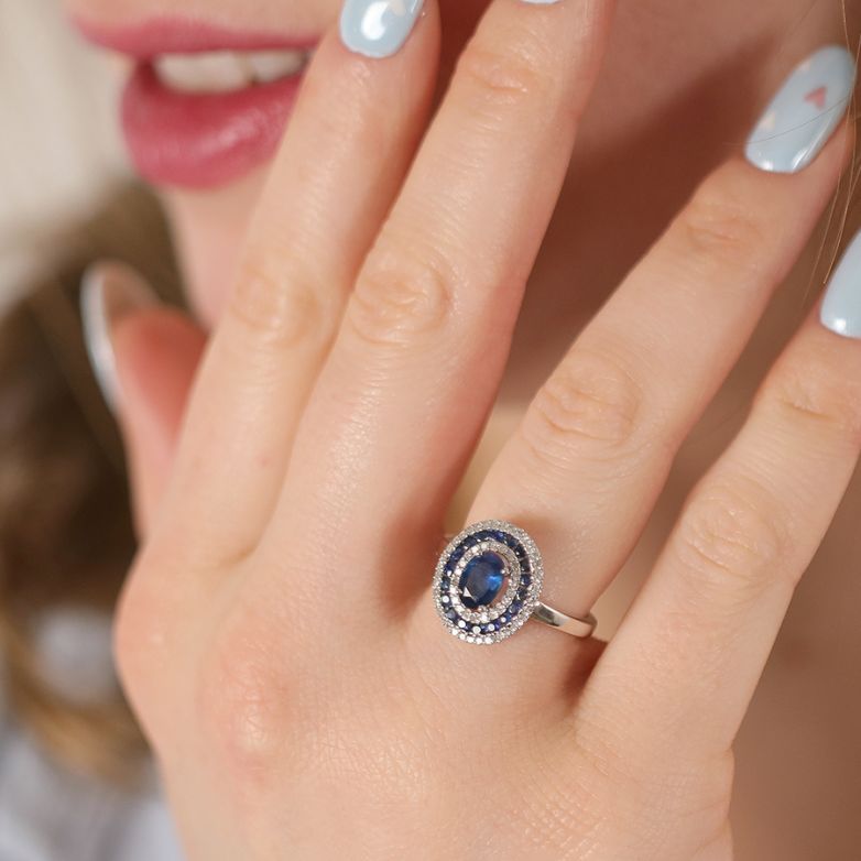 Ring sapphires 1.09 carat...