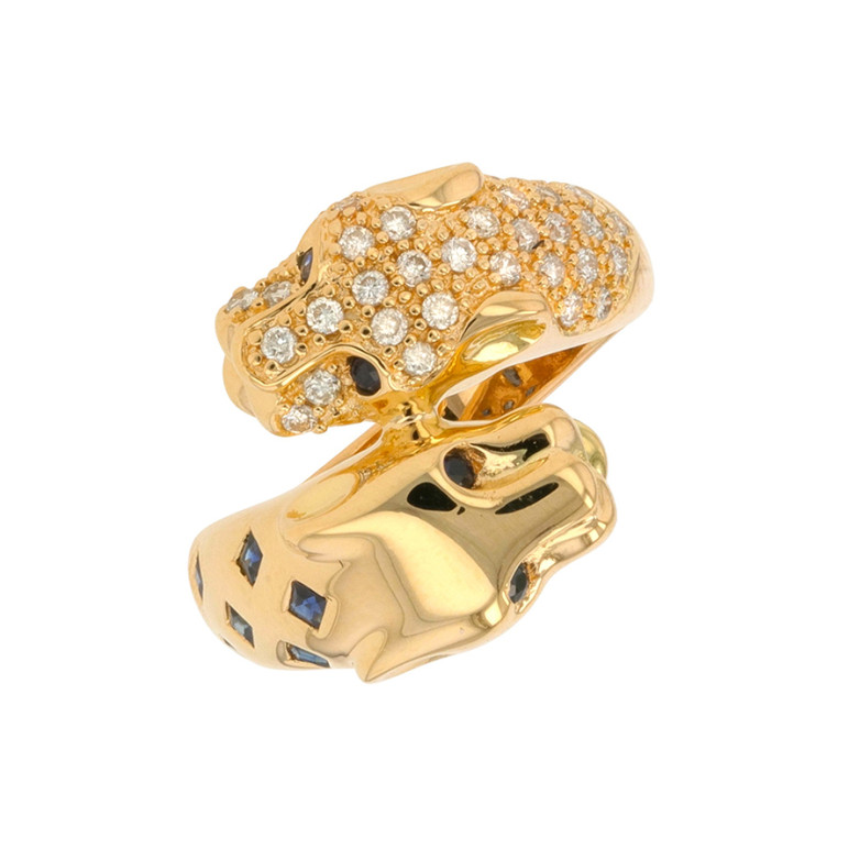 Panther ring sapphires 0.16...