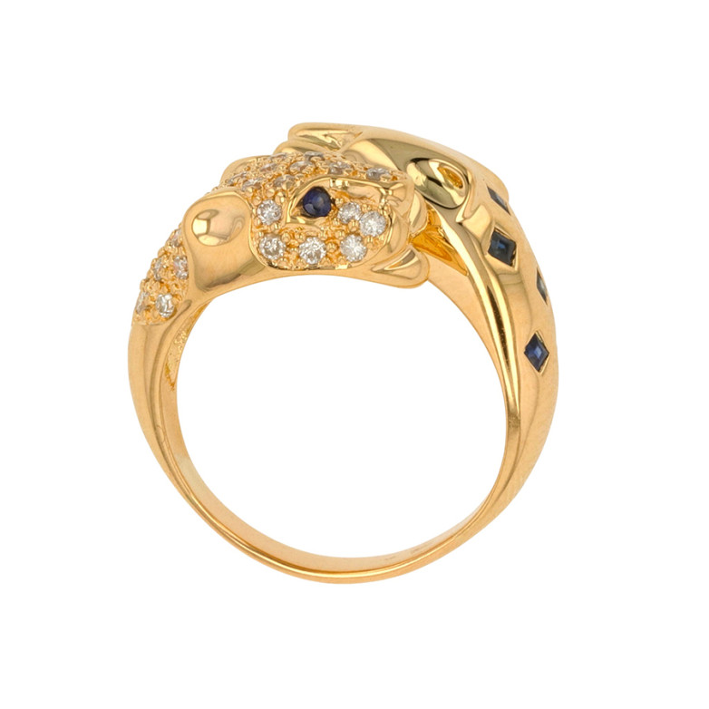 Panther ring sapphires 0.16...