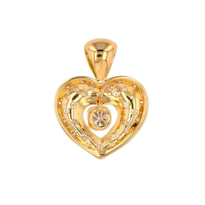 Heart pendant diamonds 0.83...