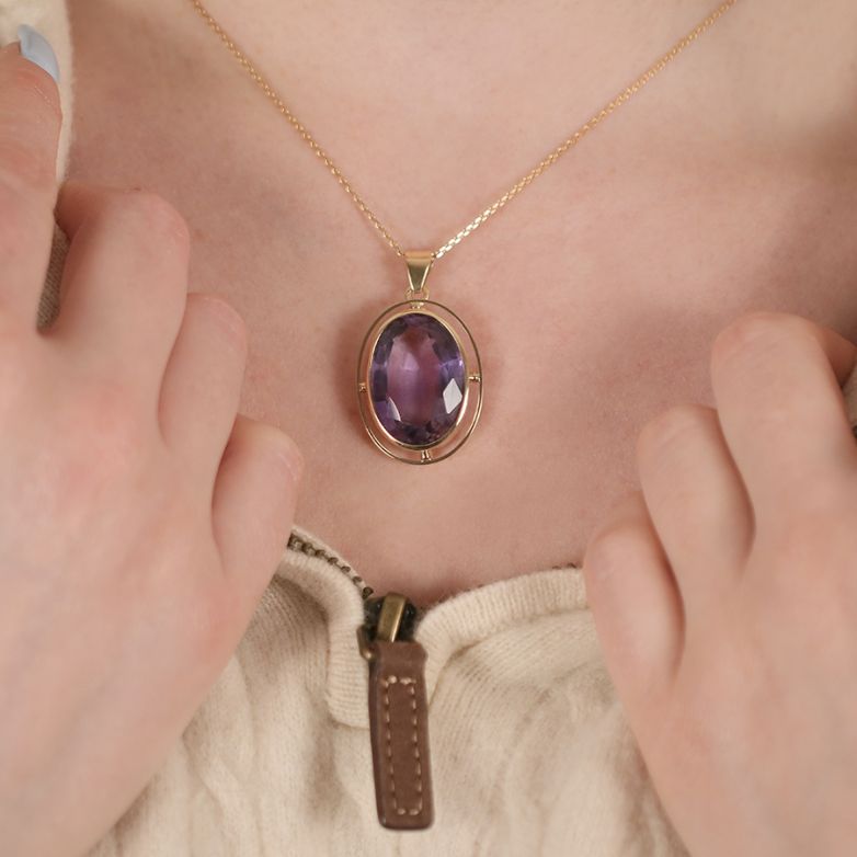 Vintage amethyst pendant...