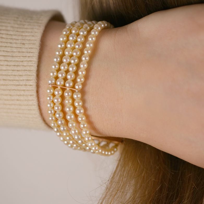 Vintage bracelet 4 rows of...
