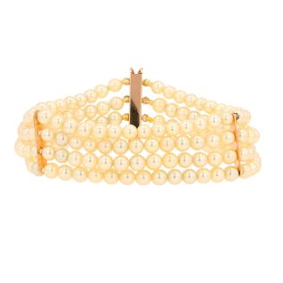 Vintage bracelet 4 rows of...