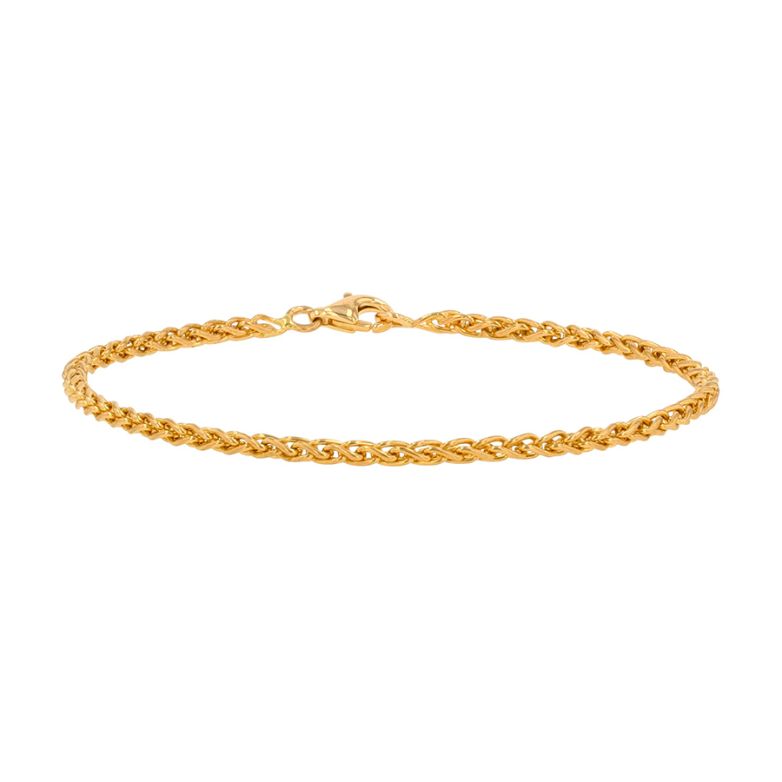 Yellow gold palm mesh...